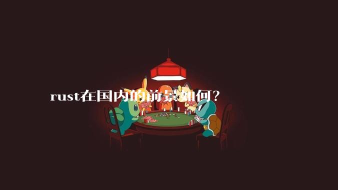 rust在国内的前景如何？
